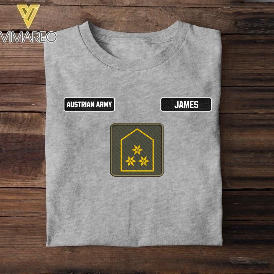 DH Personalized Austrian Army Tshirt Printed DT1205