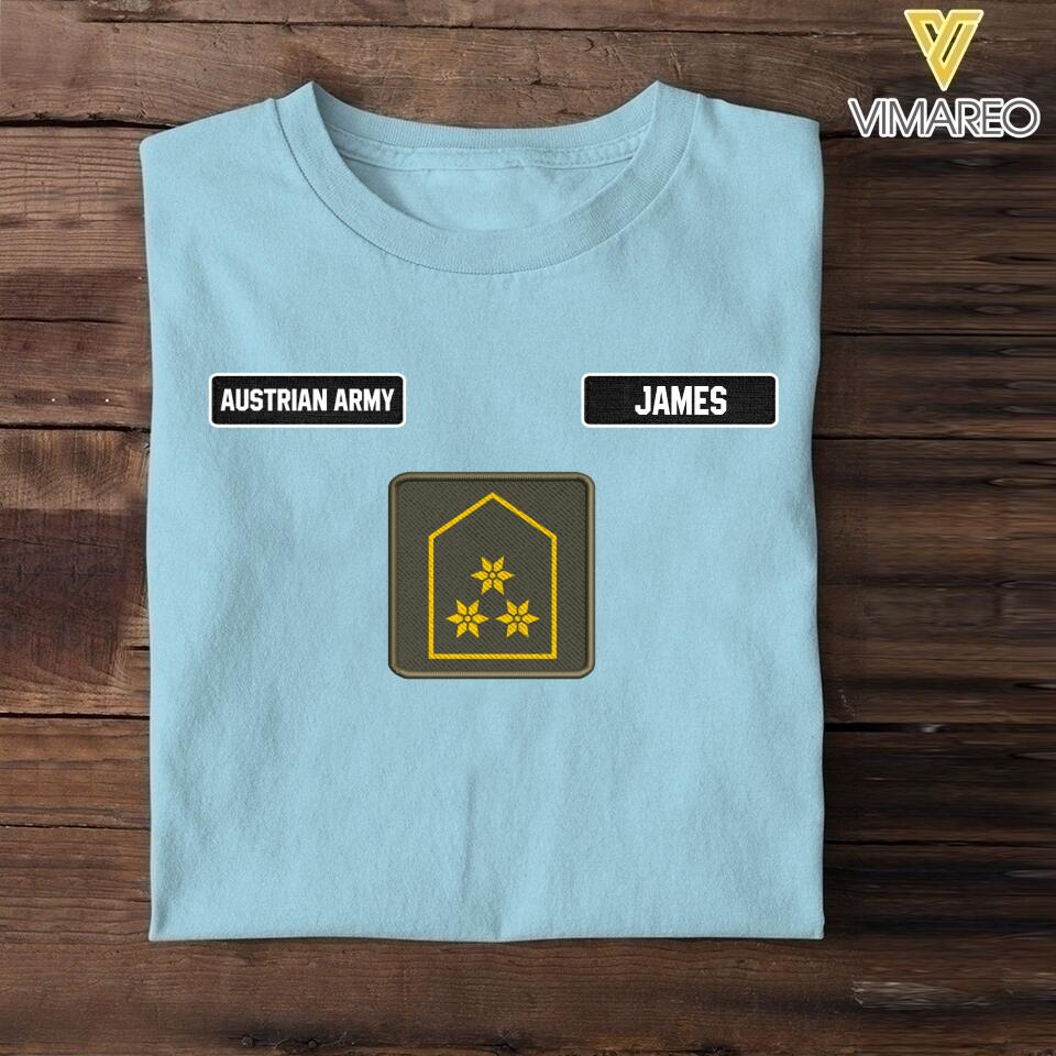 DH Personalized Austrian Army Tshirt Printed DT1205