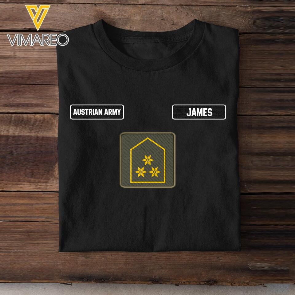 DH Personalized Austrian Army Tshirt Printed DT1205