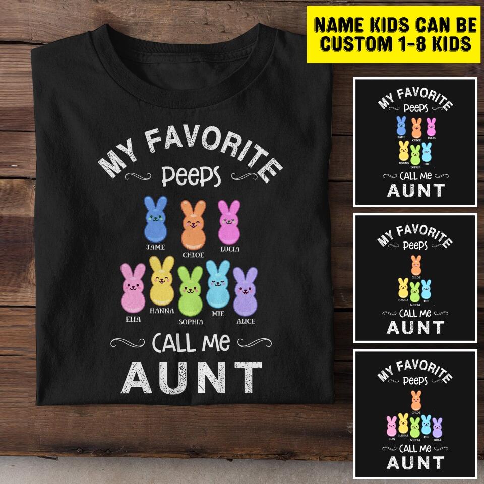 Personalized Aunt Kid Tshirt Printed 22JUL-HY03