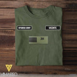 DH Personalized Spanish Soldier Tshirt Printed DT0406
