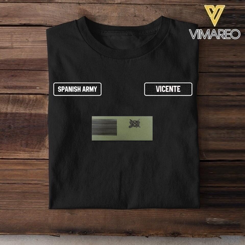 DH Personalized Spanish Soldier Tshirt Printed DT0406