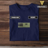 DH Personalized Spanish Soldier Tshirt Printed DT0406