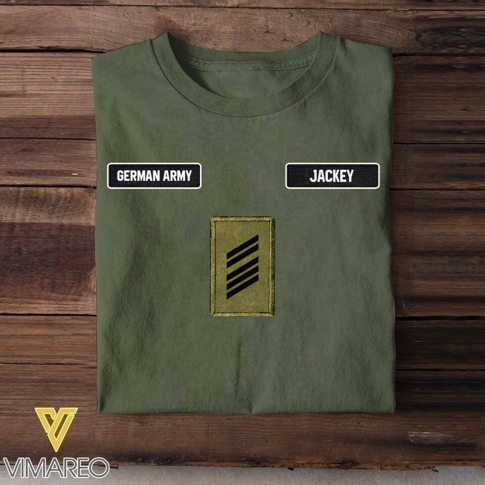 DH Personalized German Soldier Tshirt Printed DT0406