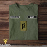 DH Personalized German Soldier Tshirt Printed DT0406