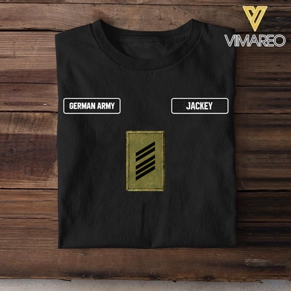 DH Personalized German Soldier Tshirt Printed DT0406