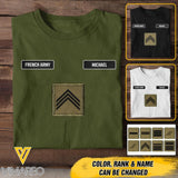 DH Personalized French Soldier Tshirt Printed DT0406