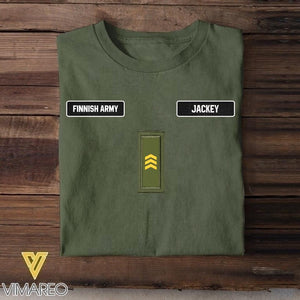DH Personalized Finnish Soldier Tshirt Printed DT0406