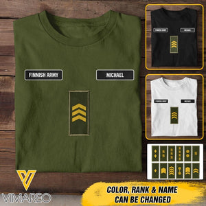 DH Personalized Finnish Soldier Tshirt Printed DT0406