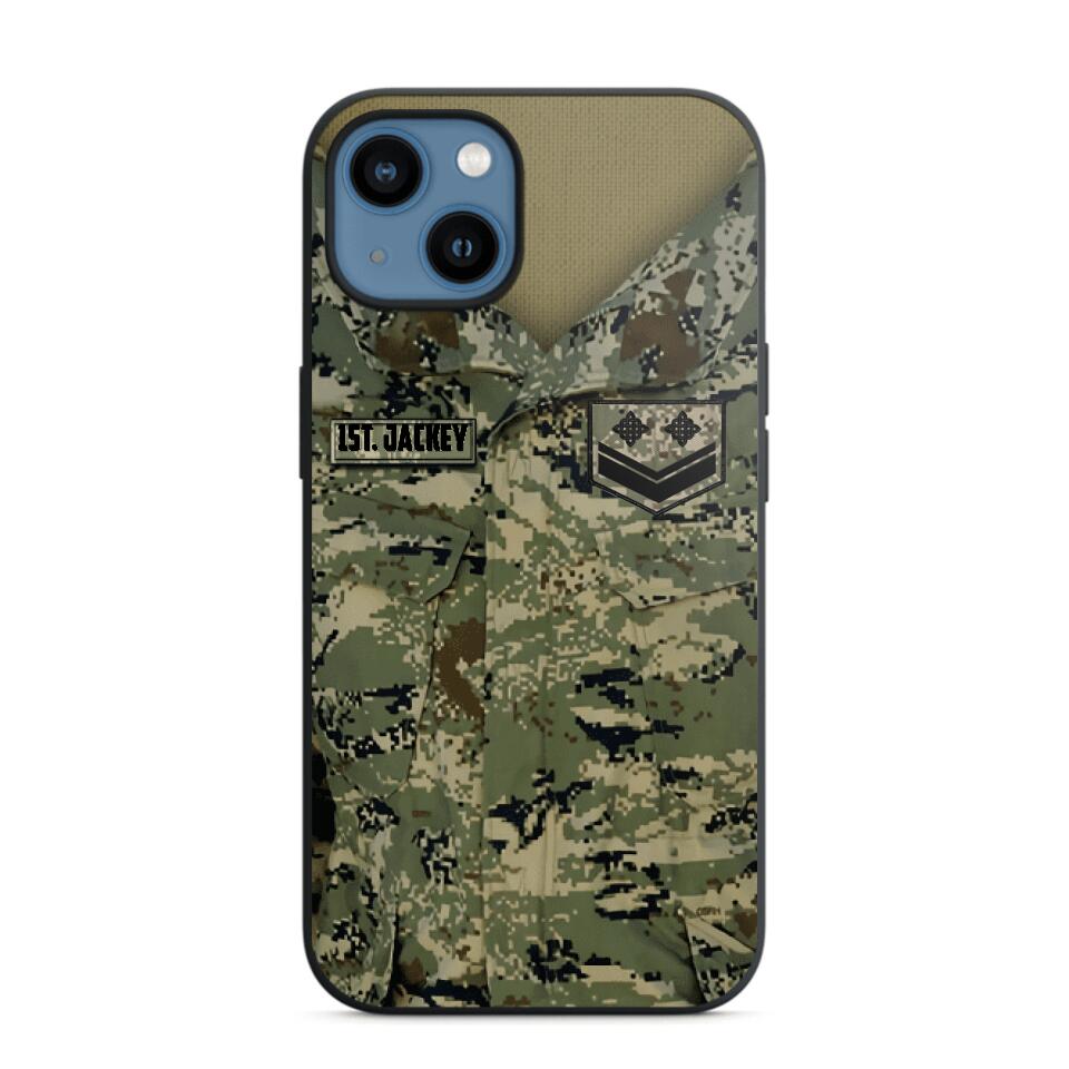 Personalized Croatian Soldier Camo Phone Case Printed 22JUL-HQ04