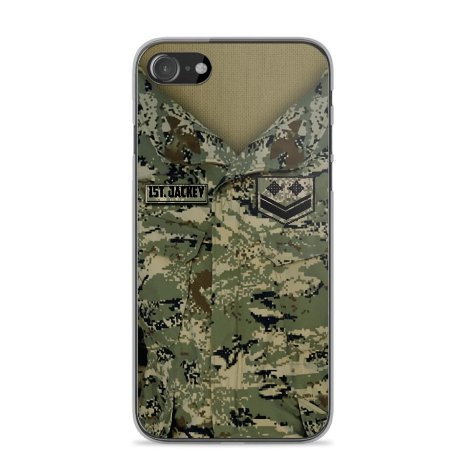 Personalized Croatian Soldier Camo Phone Case Printed 22JUL-HQ04