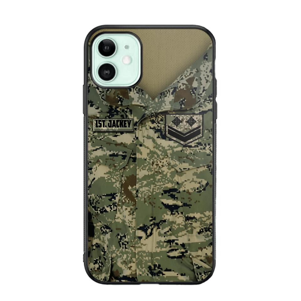 Personalized Croatian Soldier Camo Phone Case Printed 22JUL-HQ04