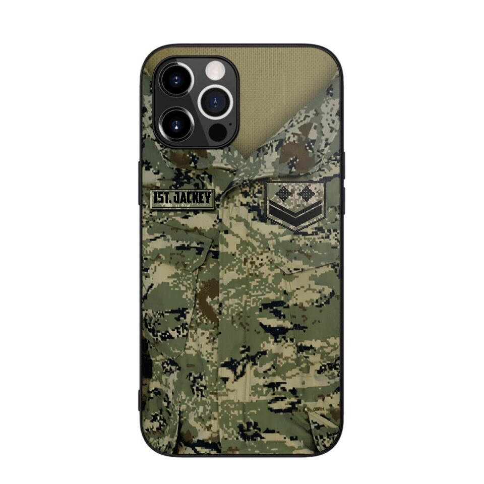 Personalized Croatian Soldier Camo Phone Case Printed 22JUL-HQ04