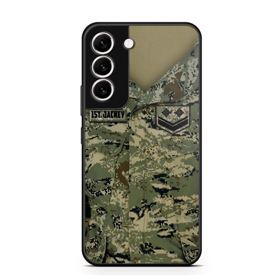 Personalized Croatian Soldier Camo Phone Case Printed 22JUL-HQ04