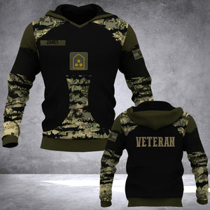 Personalized Austrian Veteran Camo Tshirt or Hoodie 3D Printed QTDT0406