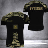 Personalized Austrian Veteran Camo Tshirt or Hoodie 3D Printed QTDT0406