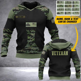 Personalized Spanish Veteran Camo Hoodie 3D Printed QTDT0406
