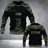 Personalized Spanish Veteran Camo Hoodie 3D Printed QTDT0406