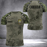DH Personalized Canadian Veterans/Soldier Tshirt 3D Printed DT0406