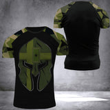 Personalized Swedish Army Camo Tshirt or Hoodie 3D Printed QTDT0606