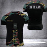 Personalized Belgium Veteran Camo Hoodie 3D Printed QTDT0706