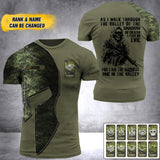 DH Personalized Canadian Veterans/Soldier Tshirt 3D Printed DT0706