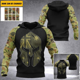 Personalized Australian Army Camo Tshirt or Hoodie 3D Printed QTDT0706