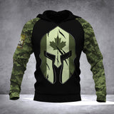 Personalized Canadian Army Camo Tshirt or Hoodie 3D Printed QTDT0706