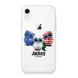 Personalized Owl Transparent Silicone Phonecase Printed NQHQ0606