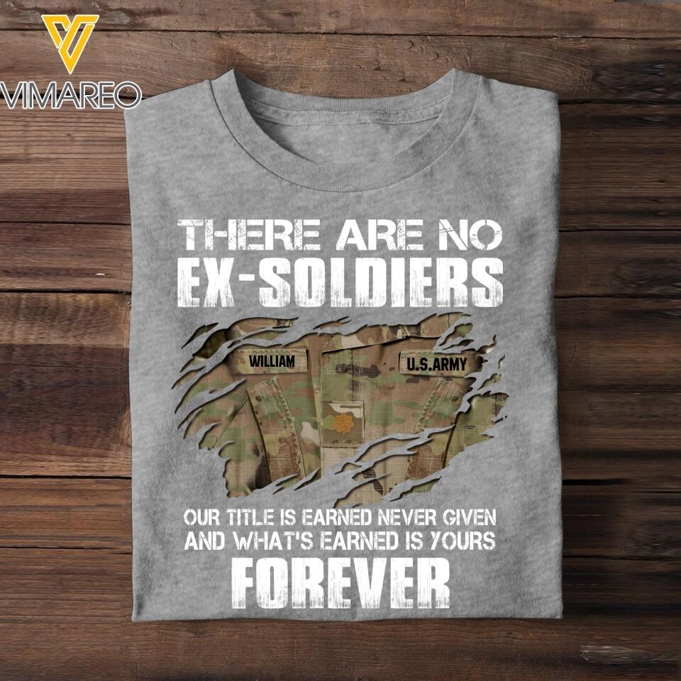 Personalized U.S Soldier Soldier Tshirt Printed 22JUL-DT07