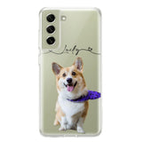 Personalized Dog Lover Transparent Silicone Phonecase Printed 22JUL-HC07