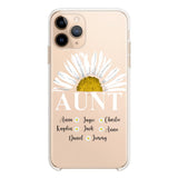Personalized Silicone Phonecase Aunt And Kid Printed