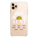 Personalized Silicone Phonecase Aunt And Kid Printed