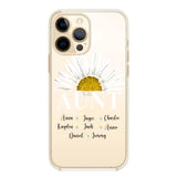 Personalized Silicone Phonecase Aunt And Kid Printed