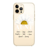 Personalized Silicone Phonecase Aunt And Kid Printed