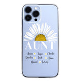 Personalized Silicone Phonecase Aunt And Kid Printed