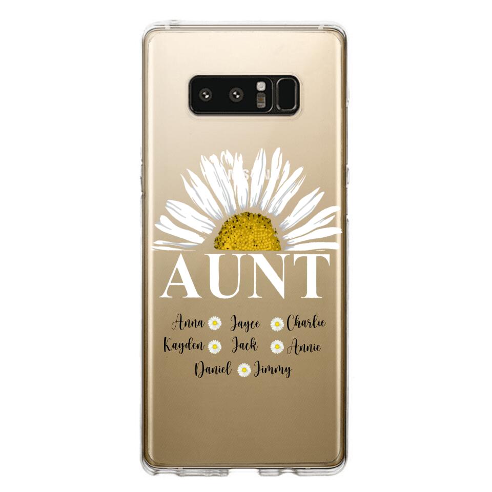 Personalized Silicone Phonecase Aunt And Kid Printed
