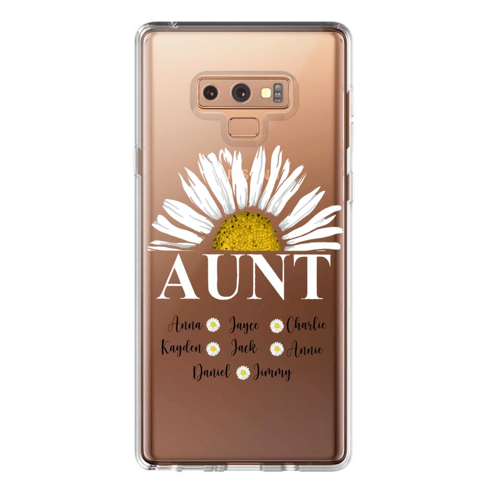 Personalized Silicone Phonecase Aunt And Kid Printed