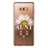 Personalized Silicone Phonecase Aunt And Kid Printed