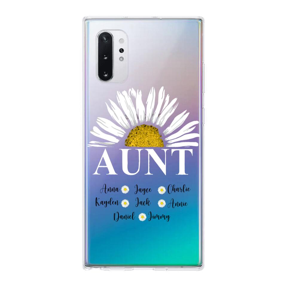 Personalized Silicone Phonecase Aunt And Kid Printed