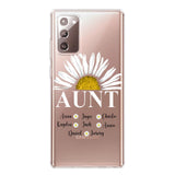 Personalized Silicone Phonecase Aunt And Kid Printed