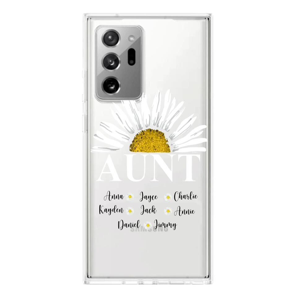 Personalized Silicone Phonecase Aunt And Kid Printed