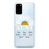 Personalized Silicone Phonecase Aunt And Kid Printed