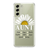 Personalized Silicone Phonecase Aunt And Kid Printed