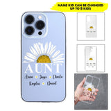 Personalized Silicone Phonecase Aunt And Kid Printed