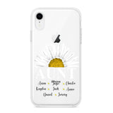 Personalized Aunt Transparent Silicone Phonecase Printed 22JUL-HC07