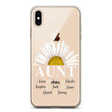 Personalized Aunt Transparent Silicone Phonecase Printed 22JUL-HC07