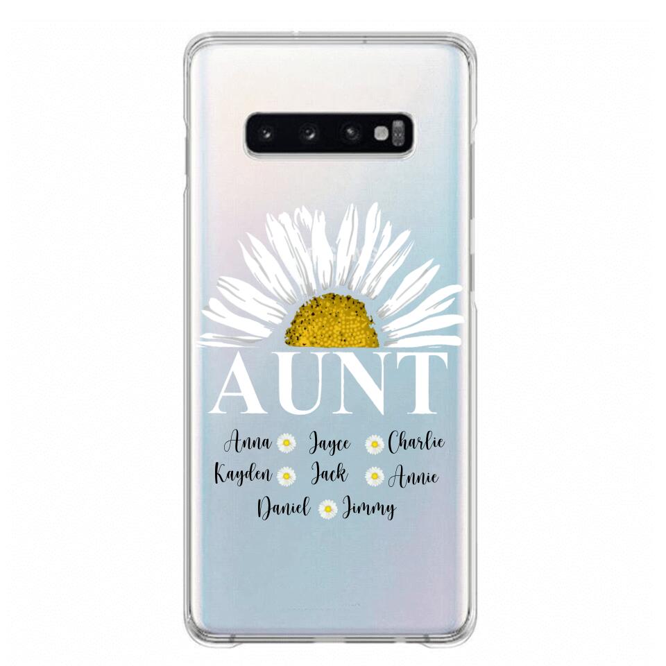 Personalized Aunt Transparent Silicone Phonecase Printed 22JUL-HC07