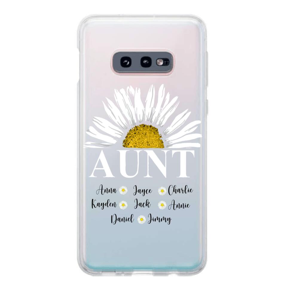 Personalized Aunt Transparent Silicone Phonecase Printed 22JUL-HC07