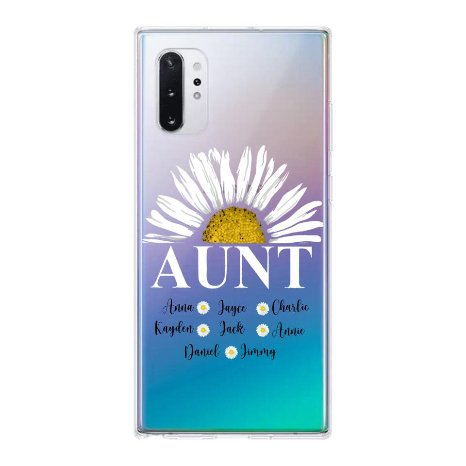 Personalized Aunt Transparent Silicone Phonecase Printed 22JUL-HC07